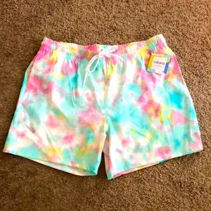 crown & ivy Multicolor Tie-Dye Women's Shorts